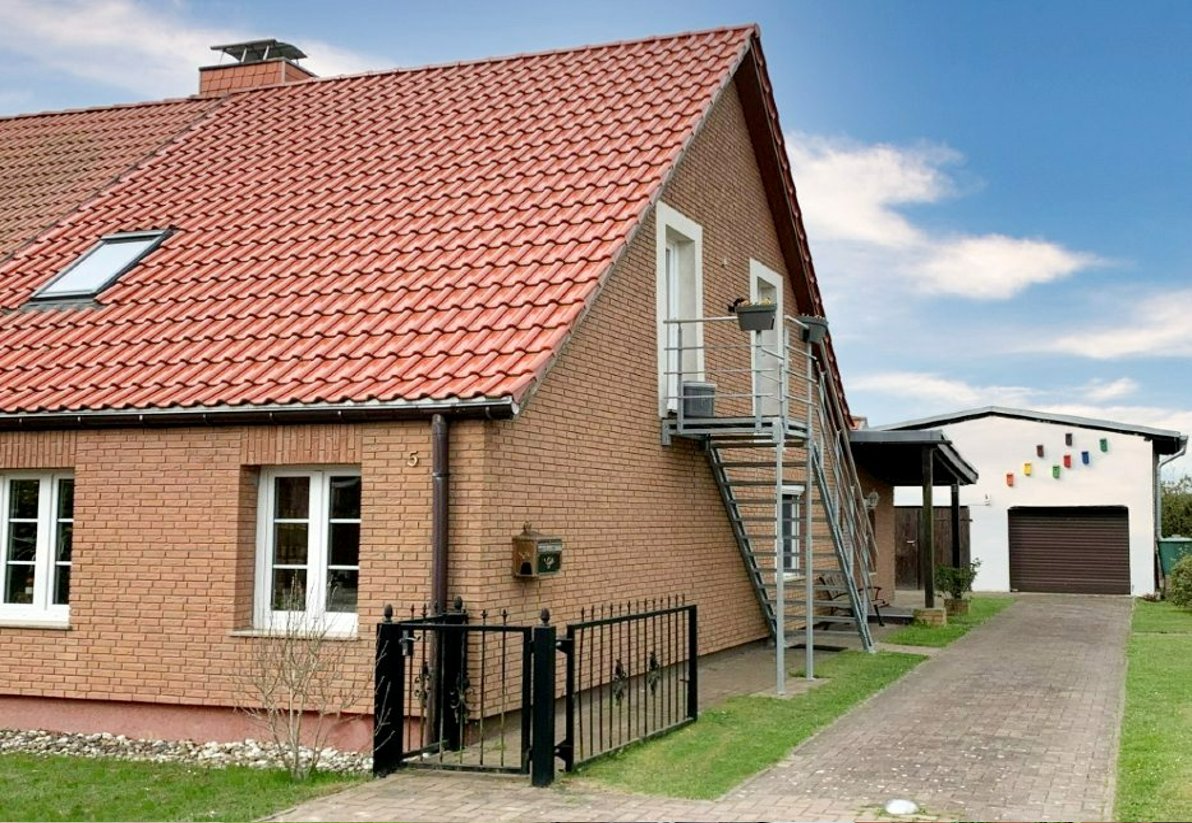 Außenansicht unseres Ferienhauses in Mesekenhagen